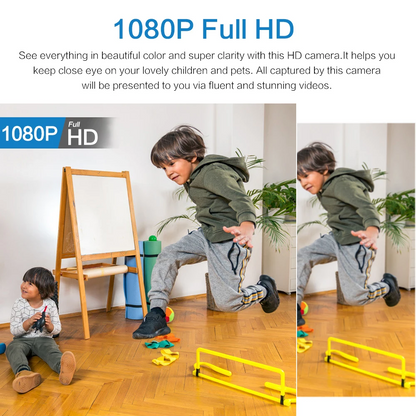 MiniVigi - Mini-Camera Wi-Fi impermeabile 1080P con visione notturna a 160°