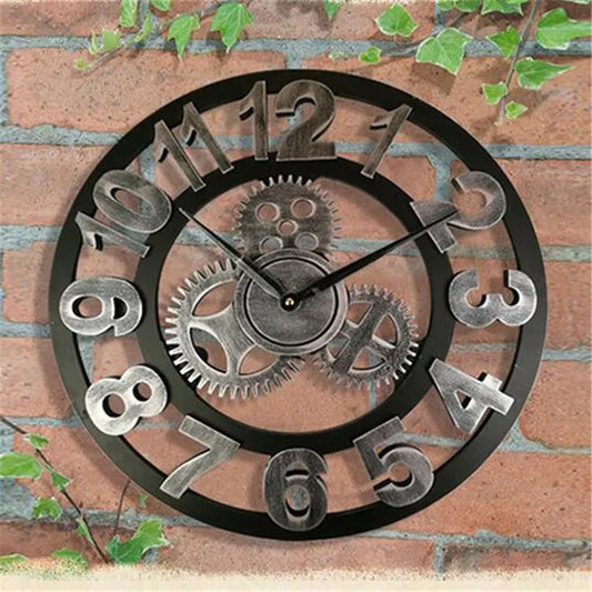 Retrovia - Orologio da parete in stile retro-industriale | Orologio elegante | Industriale / Moderno