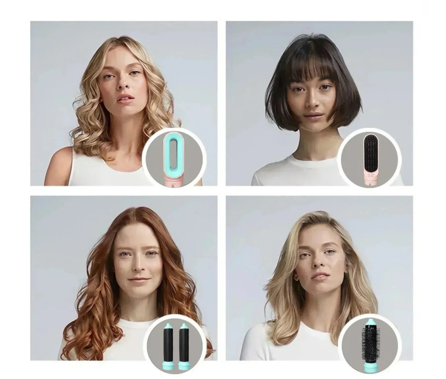 CoifZen - Asciugacapelli multifunzionale 5-in-1: Styling, Ricci, Lisciatura e Lucentezza