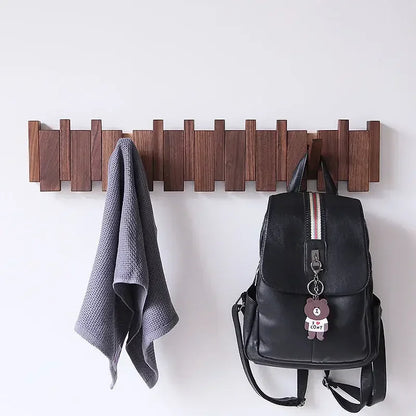 Gaspard - Stendino per Abiti in Legno a Pianoforte | Elegante Organizzatore da Parete per l'Ingresso, Cappotti, Cappelli e Chiavi