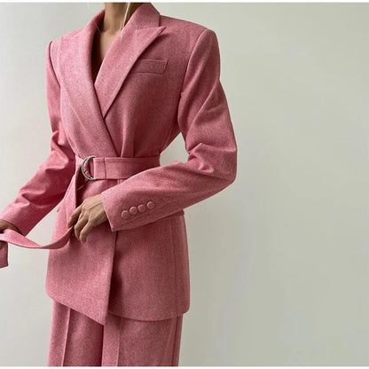 completo donna elegante blazer pantaloni corsetto