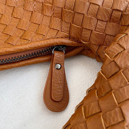 Dévia - Borsa a spalla in eco-pelle intrecciata