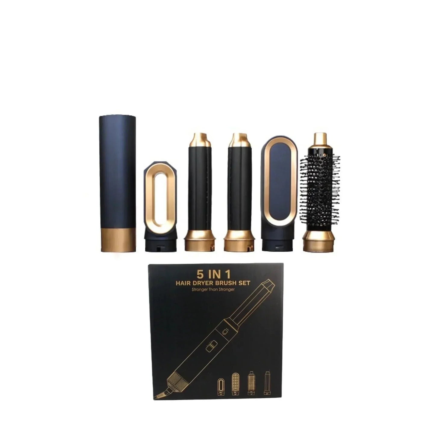 Styler per capelli Glow multifunzionale 5-in-1 con potente tecnologia agli ioni da 1000W, incluso asciugacapelli, piastra per capelli