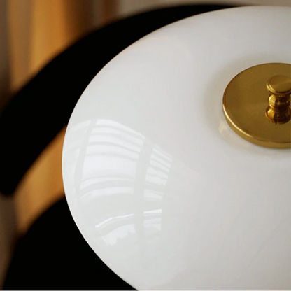 Lampada da tavolo vintage con paralume a fungo – Elegante lampada di design retro per soggiorno e camera da letto
