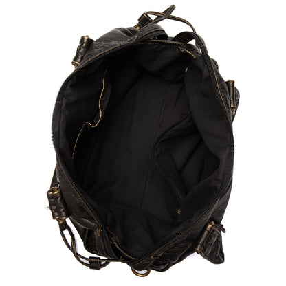 Lunéthra - Borsa nera elegante per lo shopping