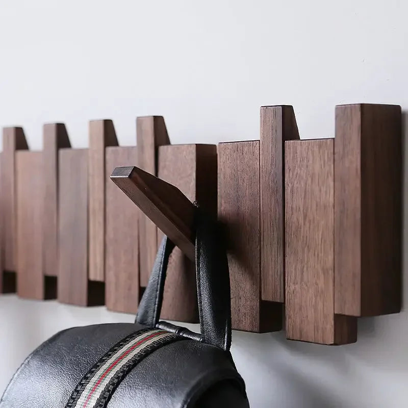 Gaspard - Stendino per Abiti in Legno a Pianoforte | Elegante Organizzatore da Parete per l'Ingresso, Cappotti, Cappelli e Chiavi