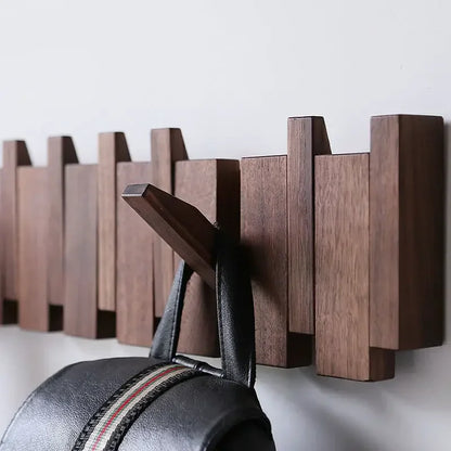 Gaspard - Stendino per Abiti in Legno a Pianoforte | Elegante Organizzatore da Parete per l'Ingresso, Cappotti, Cappelli e Chiavi