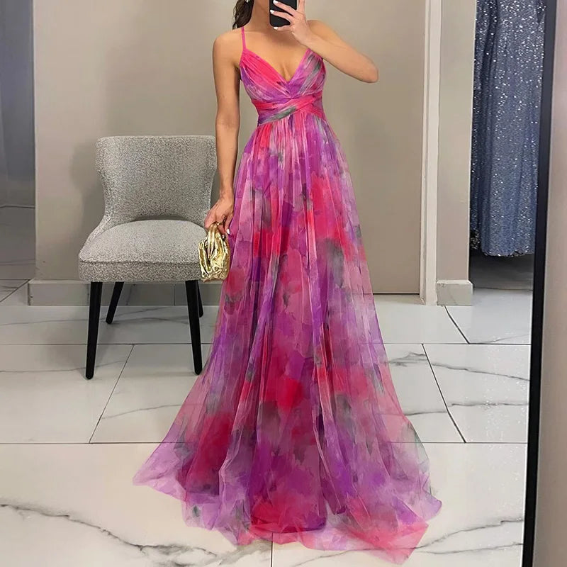 Liliane - Maxidress con motivo floreale