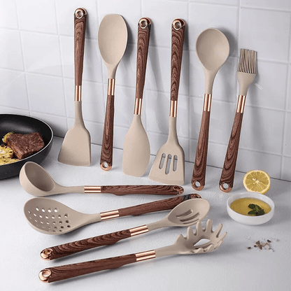 Auralis - Set da Cucina in Silicone di Lusso – 10 Pezzi