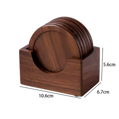 ArtboisZen - Set di Sottobicchieri in Legno Giapponese
