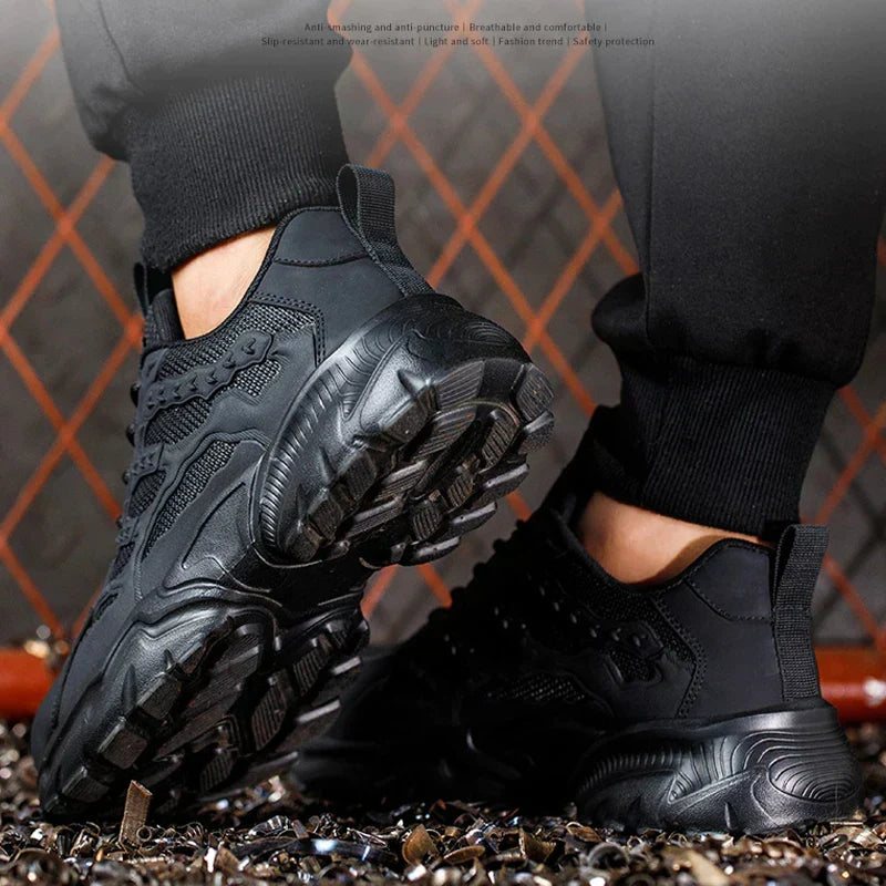 Robustik - Scarpe antinfortunistiche con punta in acciaio per uomini | Scarpe da lavoro robuste
