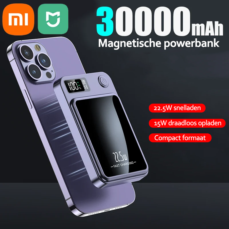 VoltZen - Batteria Esterna Magnetica Wireless | Powerbank Wireless | Compatibile con MagSafe