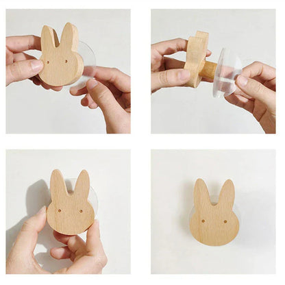 BoisMalin - Ganci a muro giocosi in legno con motivi animali