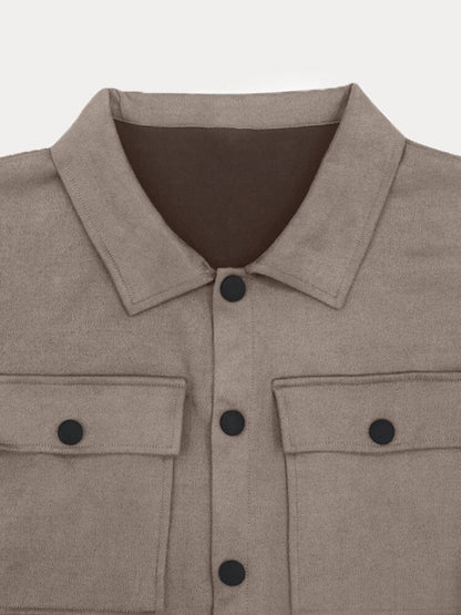 Lioran - Completo Uomo Due Pezzi Casual Chic: Giacca Primaverile con Maniche Lunghe e Bottoni e Pantaloni Lunghi