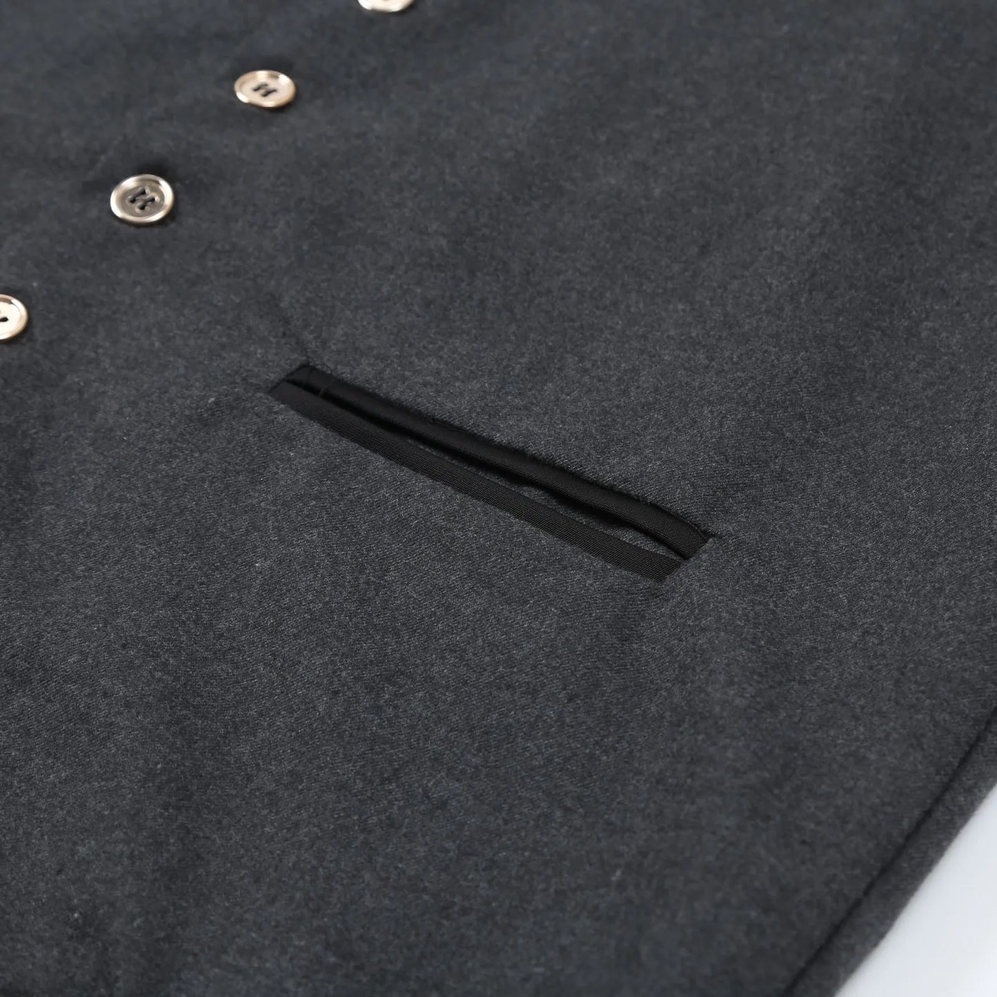 Elegante gilet da uomo in stile tradizionale con colletto alto – Classica chiusura a bottoni e stile senza tempo