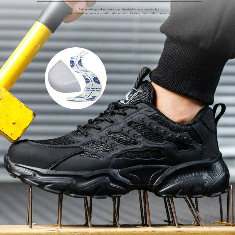 Robustik - Scarpe antinfortunistiche con punta in acciaio per uomini | Scarpe da lavoro robuste