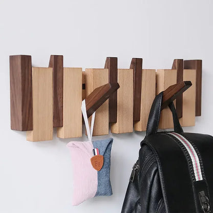 Gaspard - Stendino per Abiti in Legno a Pianoforte | Elegante Organizzatore da Parete per l'Ingresso, Cappotti, Cappelli e Chiavi