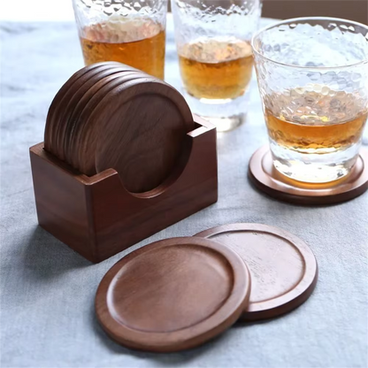ArtboisZen - Set di Sottobicchieri in Legno Giapponese