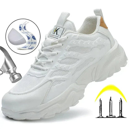 Robustik - Scarpe antinfortunistiche con punta in acciaio per uomini | Scarpe da lavoro robuste