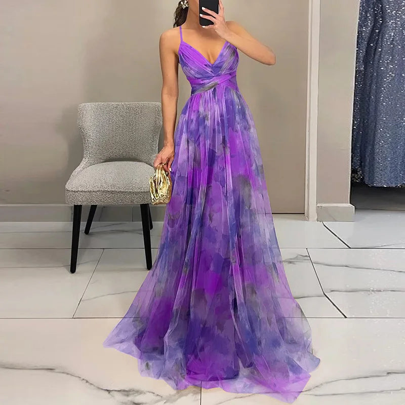 Liliane - Maxidress con motivo floreale