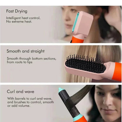 CoifZen - Asciugacapelli multifunzionale 5-in-1: Styling, Ricci, Lisciatura e Lucentezza
