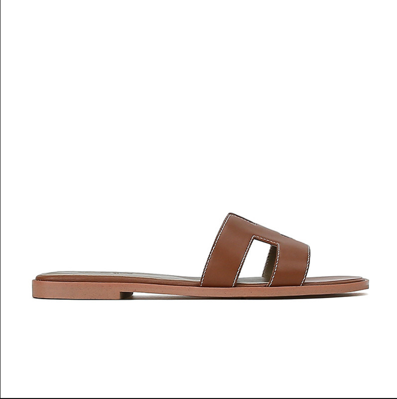 Eleganti Sandali Slide per Donna con Design a Cut-Out – Pantofole Estive Piatte
