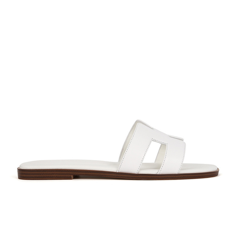 Eleganti Sandali Slide per Donna con Design a Cut-Out – Pantofole Estive Piatte