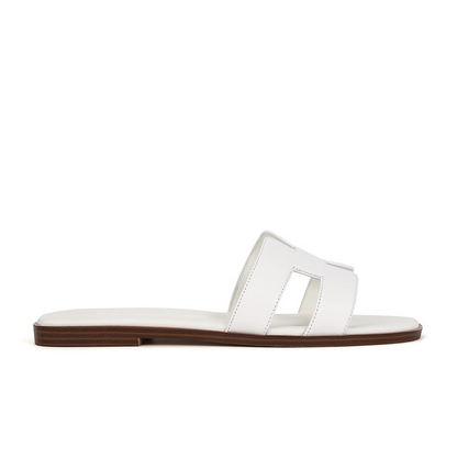 Eleganti Sandali Slide per Donna con Design a Cut-Out – Pantofole Estive Piatte