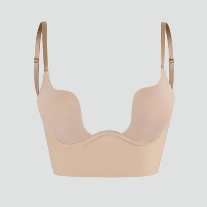 Reggiseno Push-Up senza schienale per donne con spalline trasparenti – Supporto invisibile e comfort