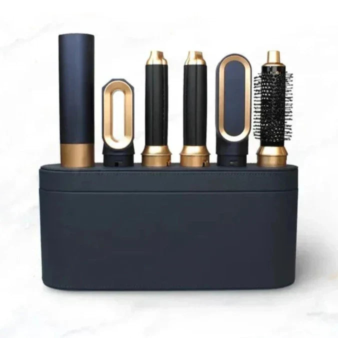 Styler per capelli Glow multifunzionale 5-in-1 con potente tecnologia agli ioni da 1000W, incluso asciugacapelli, piastra per capelli