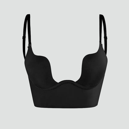 Reggiseno Push-Up senza schienale per donne con spalline trasparenti – Supporto invisibile e comfort
