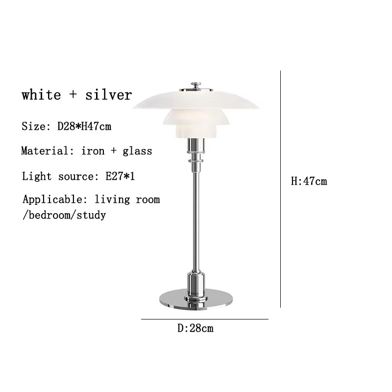 Lampada da tavolo vintage con paralume a fungo – Elegante lampada di design retro per soggiorno e camera da letto