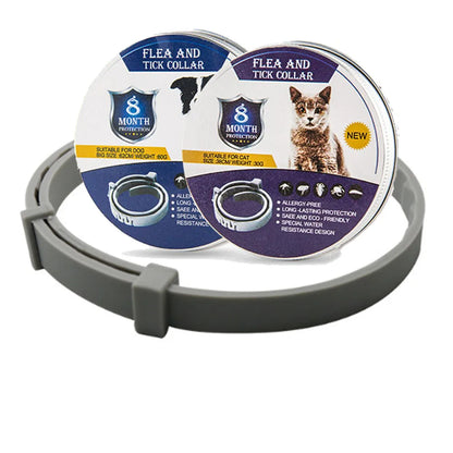 Fidélia - Collare antipulci e antizecche per cani e gatti | Protezione per 8 mesi