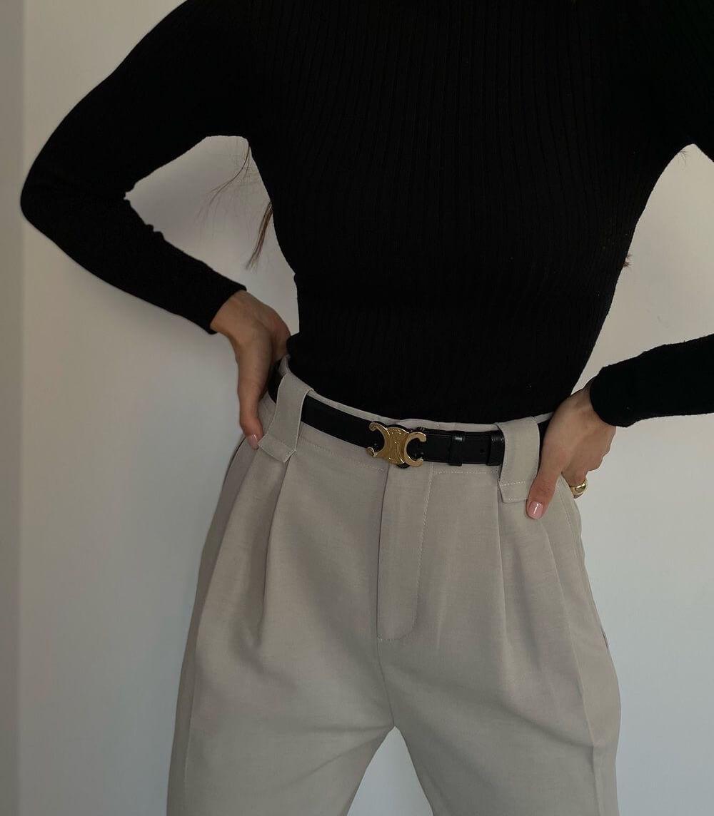 cintura pelle donna