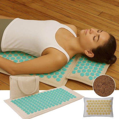 Set di Materassino e Cuscino per Agopressione – Rilassamento Profondo, Rigenerazione Muscolare e Riduzione dello Stress