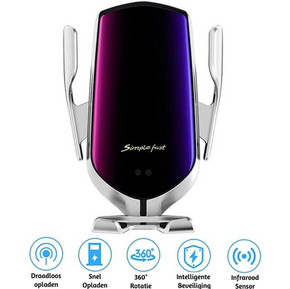Gripora - PREMIUM - Supporto per smartphone automatico | Caricabatterie wireless