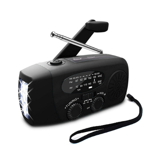 Vivacis - Radio di emergenza autosufficiente – Manovella, Solare, Torcia & Powerbank – Radio FM/AM, Indispensabile per Catastrofi e Emergenze