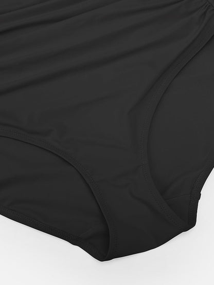 Costume da bagno modellante con dettaglio ad anello – Controllo della pancia e spalline regolabili per donne