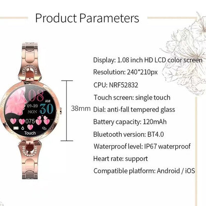 BellePulse - Orologio fitness intelligente impermeabile per donne Pulsewatch