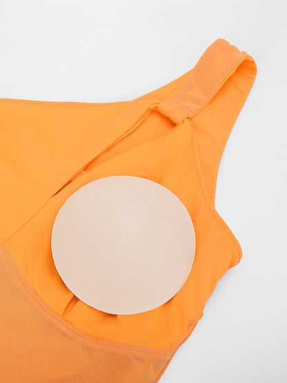 Costume da bagno asimmetrico con cut-out – Modellante & Elegante look a spalla unica per donne