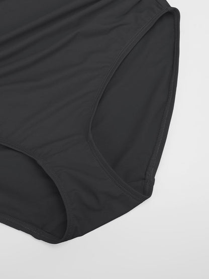Costume da bagno asimmetrico con cut-out – Modellante & Elegante look a spalla unica per donne
