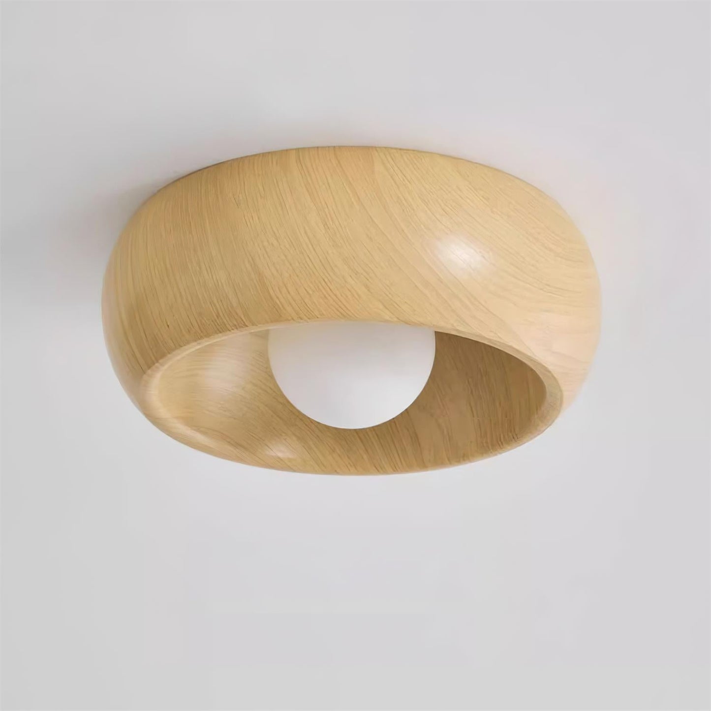LigneNature - Lampada da soffitto moderna minimalista effetto legno