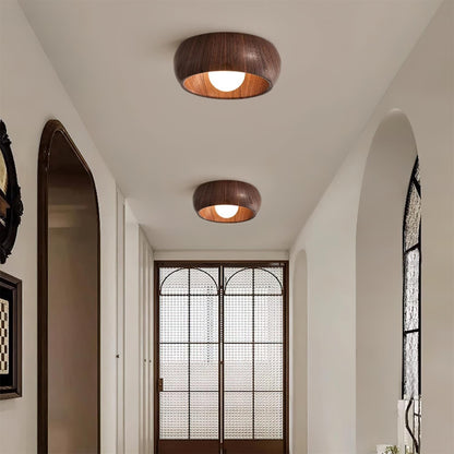 LigneNature - Lampada da soffitto moderna minimalista effetto legno