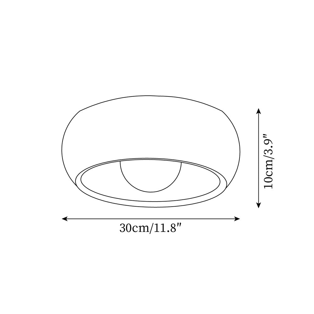 LigneNature - Lampada da soffitto moderna minimalista effetto legno