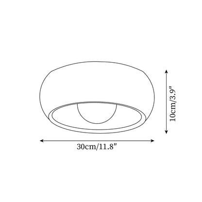 LigneNature - Lampada da soffitto moderna minimalista effetto legno