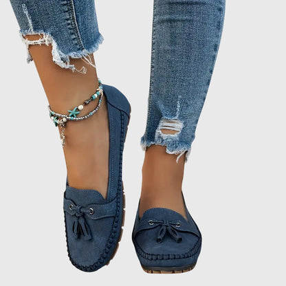Mocassini da donna comodi in camoscio – Scarpe slip-on leggere per la vita quotidiana e il tempo libero