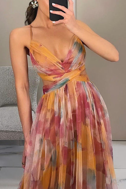 Liliane - Maxidress con motivo floreale