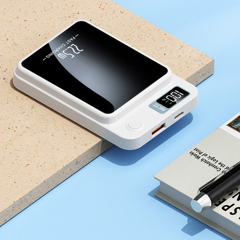 Powerbank magnetica con ricarica rapida da 22,5W – Batteria da 10.000mAh con display LED per iPhone e Android