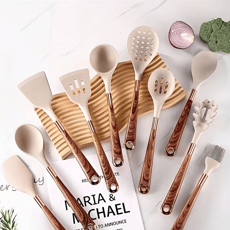 Auralis - Set da Cucina in Silicone di Lusso – 10 Pezzi