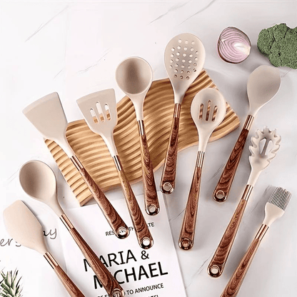 Auralis - Set da Cucina in Silicone di Lusso – 10 Pezzi